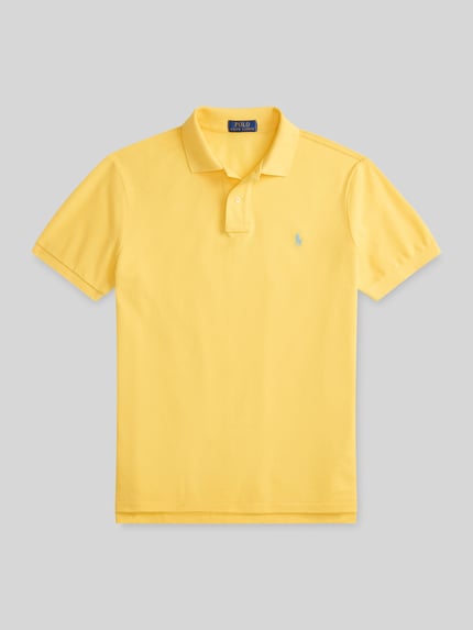 Polo Ralph Lauren Slim Fit Poloshirt aus reiner Baumwolle GELB 2