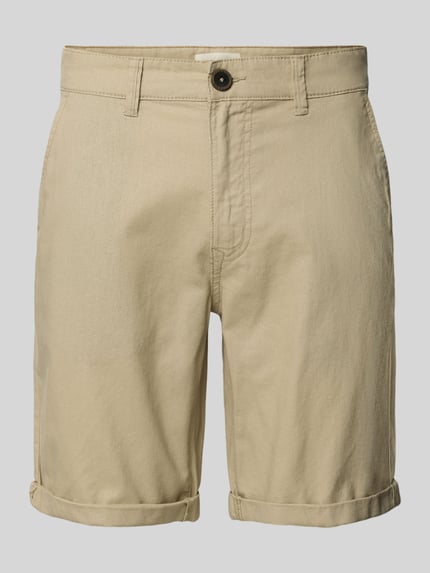 Blend Chino-Shorts aus Leinen-Mix Beige 2