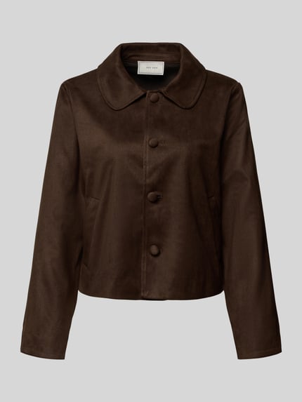 Neo Noir Regular fit blazer in leerlook, model 'Nilo' Donkerbruin - 2