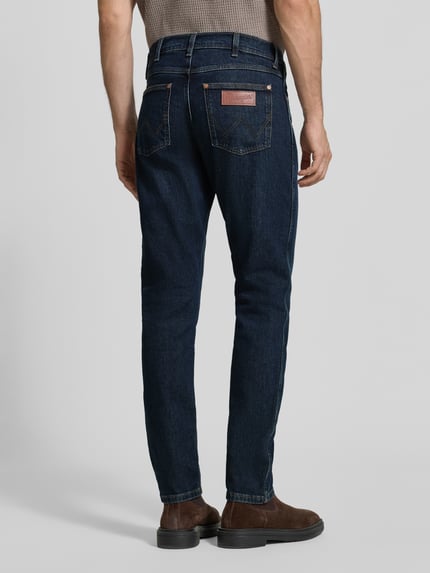 Wrangler Jeansy o kroju tapered fit z mieszanki bawełny model 'Redford' Ciemnoniebieski 5