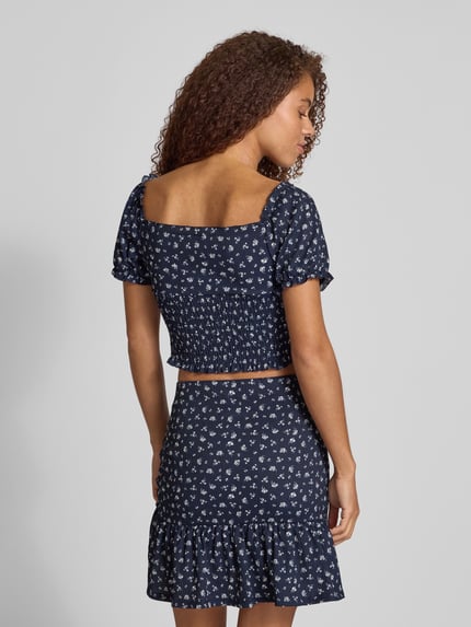 ONLY Regular Fit Top mit Allover-Muster Modell 'HILLARY' Marine 5