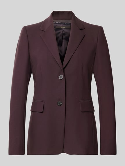 Produktfoto, Slim Fit Blazer mit Viskose-Anteil von windsor, elastyczna mieszanka materiałów, krój slim fit, kołnierz z połami, listwa z 2 guzikami, kieszenie z patką, długość tyłu w rozmiarze 36: 67 cm, szerokość w rozmiarze 36: 39 cm, długość rękawów w rozmiarze 36: 62 cm