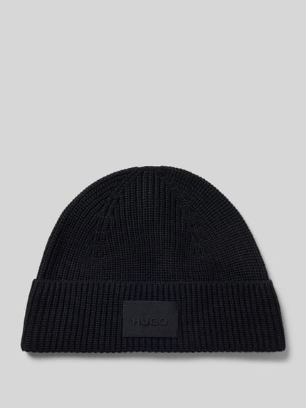 HUGO Mütze mit Logo-Patch Modell 'Sential_2.0_Hat' Black 1