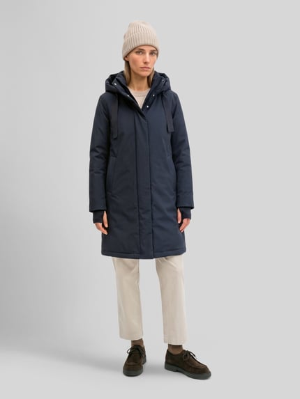 Marc O'Polo Relaxed Fit Parka mit Kapuzenkragen Marine 1