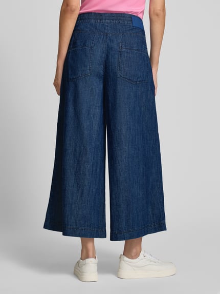 CAMBIO Wide Leg Jeans mit verkürztem Schnitt Modell 'ALMA' Blau 5