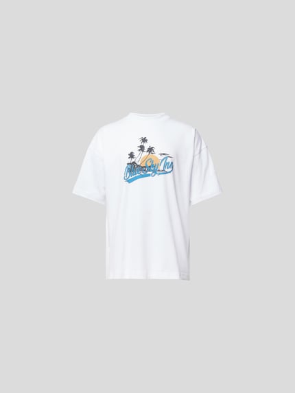Blue Sky Inn Oversized t-shirt z czystej bawełny Biały 2