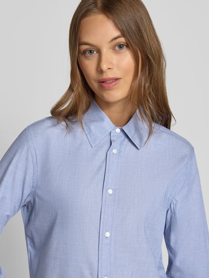 Polo Ralph Lauren Regular fit overhemdblouse met logostitching Donkerblauw - 3