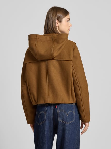 Marc O'Polo DENIM Regular fit houtje-touwtjejas van wolmix  Cognac - 5