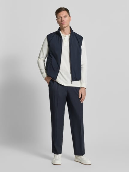 BOSS Slim Fit Weste im Blouson-Stil Modell 'HANRY-VEST' Marine 1