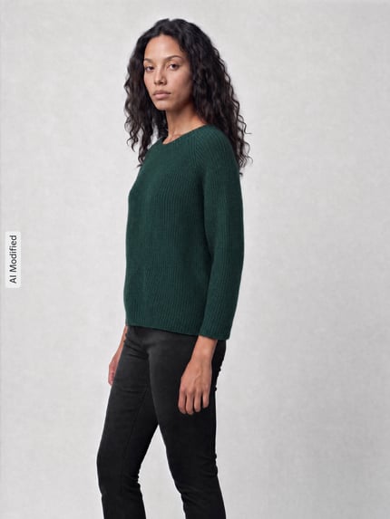 Weekend Max Mara Regular fit pullover met mohairgehalte model 'XENO' Donkergroen - 1