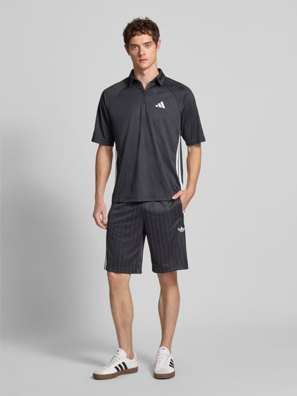 adidas Sportswear Regular Fit Poloshirt mit Reißverschluss Black 1