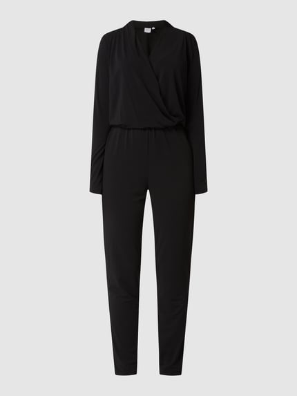 ICHI Jumpsuit in Wickel-Optik Modell 'Lima' Black 2