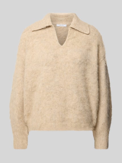 Loose Fit Strickpullover mit Woll-Anteil Modell 'Pelsie' Shop The Look MANNEQUINE