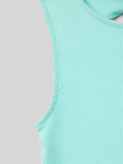 s.Oliver RED LABEL Slim fit tanktop met cut-out aan de achterkant Aquablauw - 2