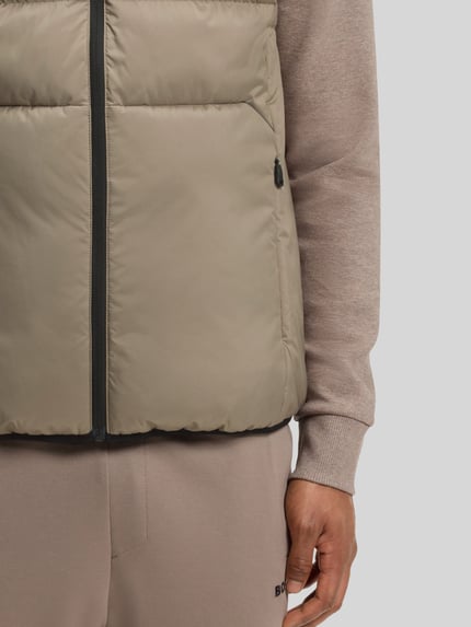 BOSS Green Regular fit bodywarmer met opstaande kraag model 'OW_Urbanex' Zand - 6