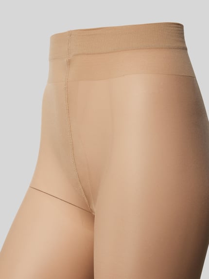 camano 20 DEN Strumpfhosen mit elastischem Bund Modell 'Basic' im 2er-Pack Beige 2