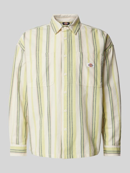 Dickies Freizeithemd mit Streifenmuster Offwhite 2