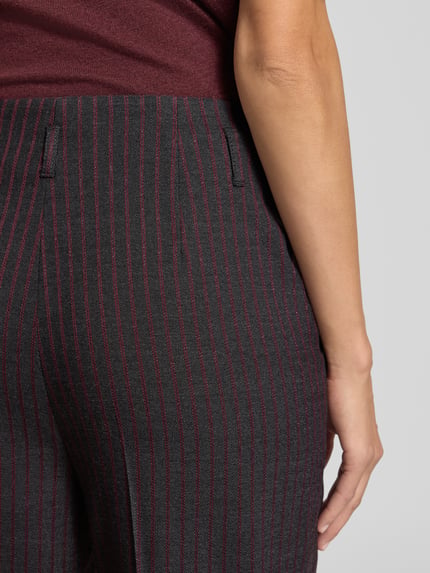 Raffaello Rossi Straight leg stoffen broek met persplooien, model 'ANAIS' Donkergrijs - 3