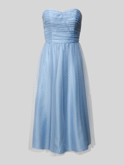 Laona Knielanges Cocktailkleid mit rückseitigem Schnürverschluss Hellblau 2