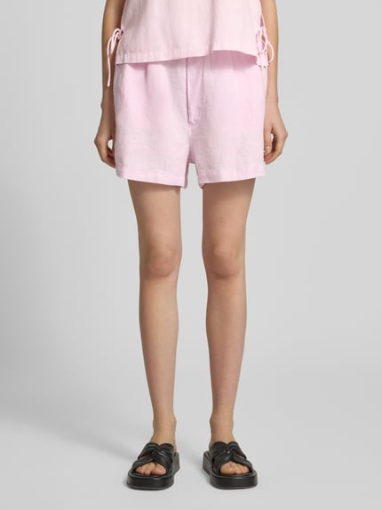 Polo Ralph Lauren regular fit linnen short met trekkoord Rosé - 4