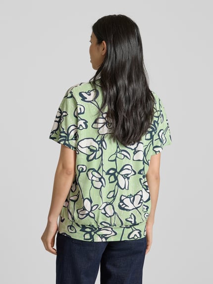 Tom Tailor Loose Fit T-Shirt aus Single-Jersey Hellgruen 5