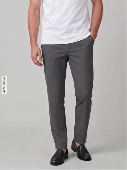 Brax Tapered Fit Stoffhose mit Viskose-Anteil Modell 'Phil' Anthrazit 4