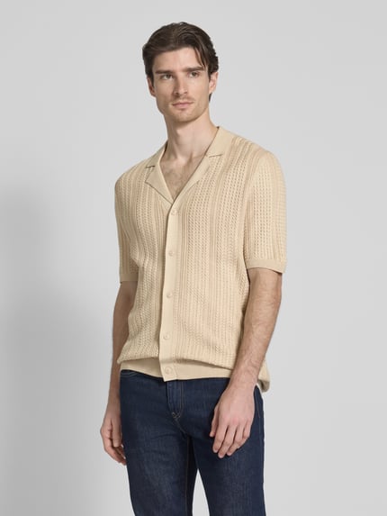 MCNEAL Freizeithemd mit Knopfleiste Beige 4