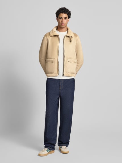 Blend Jacke mit Pattentaschen Modell 'FISCHER' Beige 1