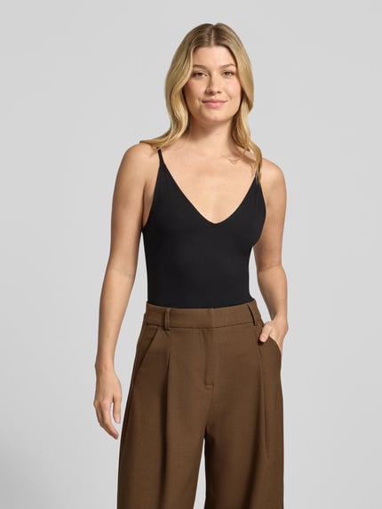 COMMA Slim Fit Trägertop aus elastischem Viskose-Mix Modell 'OKTOBER' Black 4