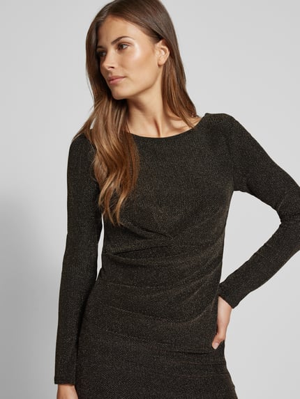 Christian Berg Woman Selection Knielange jurk met glittereffect Goud gemêleerd - 3