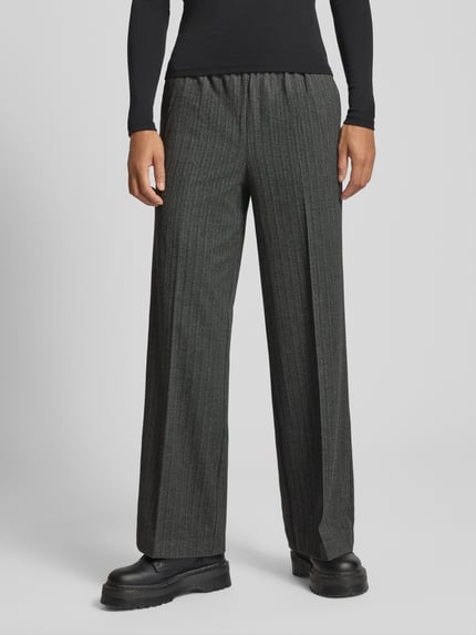 LeGer Broek met elastische band, model 'Shannon' Antraciet - 4