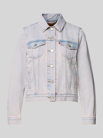 Levi's® Regular Fit Jeansjacke aus reiner Baumwolle Modell 'ORIGINAL TRUCKER' Hellrosa 2