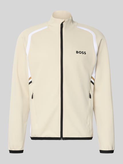Regular Fit Trainingsjacke mit Passeinsätzen Modell 'TOC SPIN FZ' Shop The Look MANNEQUINE