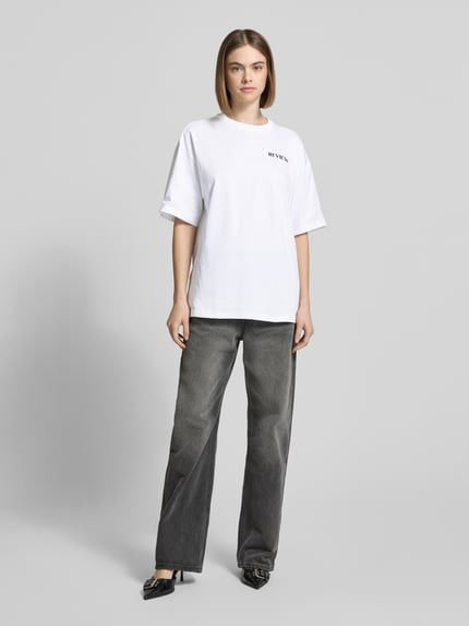 REVIEW T-shirt z nadrukiem z logo Biały 1