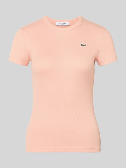 Lacoste Sport Slim Fit T-shirt van puur katoen Abrikoos - 2