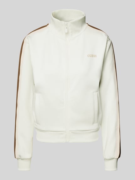 GUESS Activewear Sweatjack met labelprint, model 'YARROW' Offwhite - 2