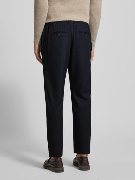 MCNEAL Tapered Fit Stoffhose mit elastischem Bund Marine 5