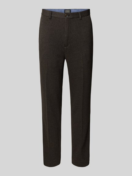 Scotch & Soda Stoffen broek met achterzakken Donkerbruin - 2