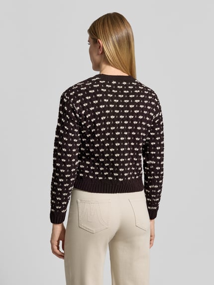 VERO MODA Pullover mit Bouclé-Struktur Schoko 5