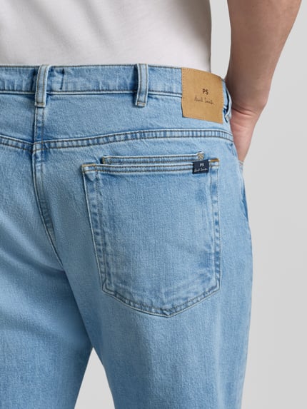 Paul Smith Relaxed Tapered Fit Jeans mit Eingrifftaschen Hellblau 3