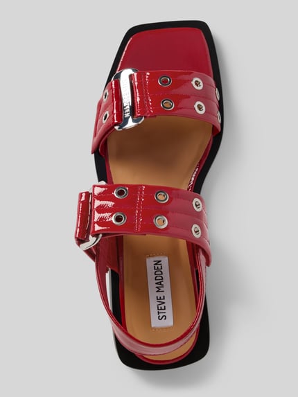 Steve Madden Sandały z ozdobnymi nitami model ‘SARIA’ Czerwony 3