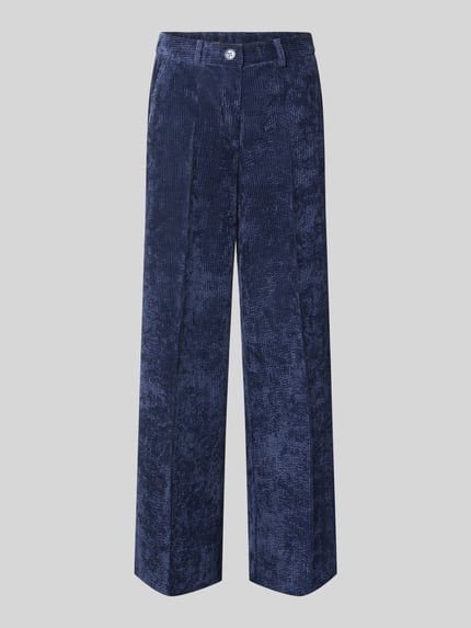 straight fit broek in cord-look Shop The Look MANNEQUINE