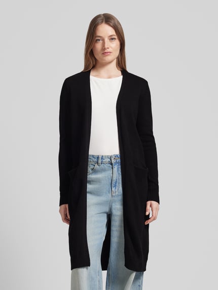 VILA Strickjacke mit Eingrifftaschen Modell 'VIRIL' Black 4