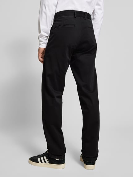 JACK & JONES Chinosy o kroju relaxed fit ze szlufkami na pasek model ‘KANE’ Czarny 5