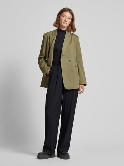 LeGer Żakiet z kołnierzem z połami model ‘Anian’ Khaki 1