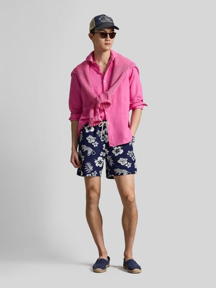 Polo Ralph Lauren regular fit zwembroek met tunnelkoord Marineblauw - 1