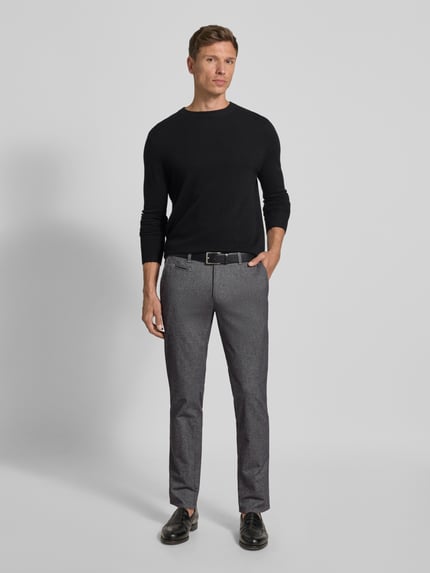 Brax Slim Fit Hose mit Gesäßtaschen Modell 'Fabio' Silber 1