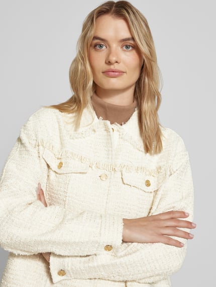 Scotch & Soda Jacke mit Strukturmuster Ecru 3