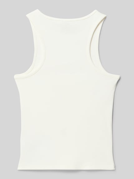 ONLY Slim fit tank top van katoenmix model 'JILLY' Wit - 3