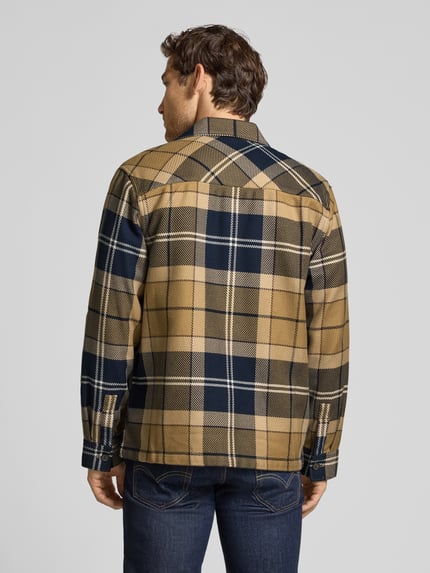 Barbour Oversized Hemdjacke aus reiner Baumwolle Beige 5
